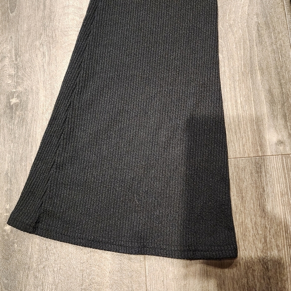 Nasty Gal Ribbed High Waist Flared Pants - Picture 4 of 5